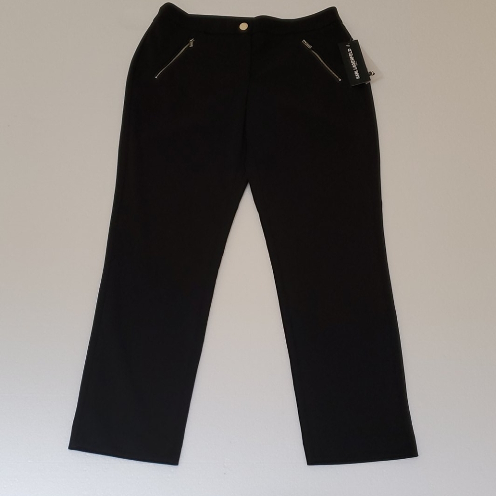 Karl Lagerfeld Black Cropped pants